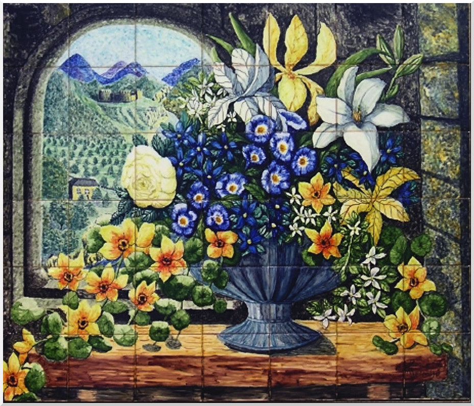Castle with Flowers.