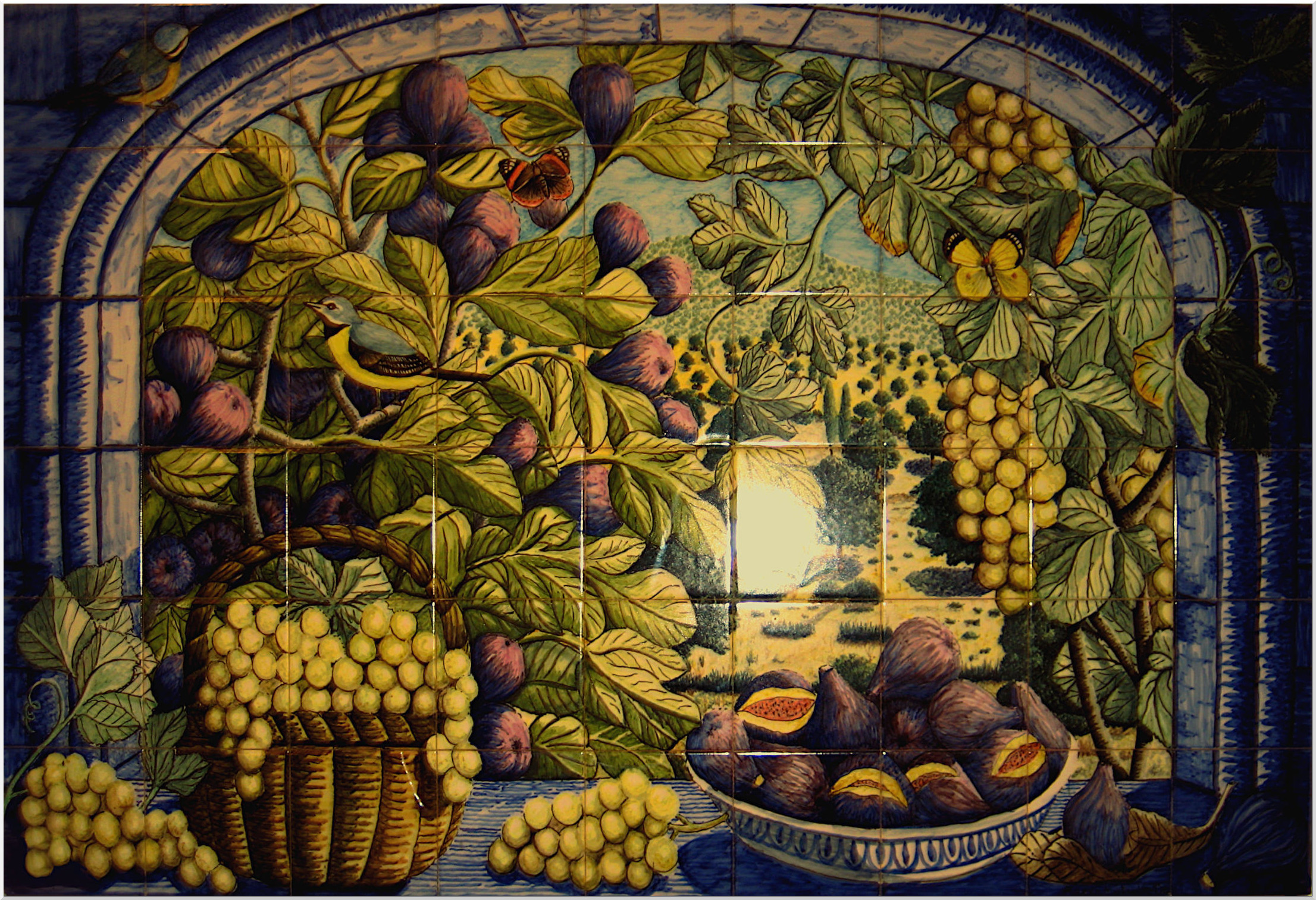 Pastel Figs & Grapes.
